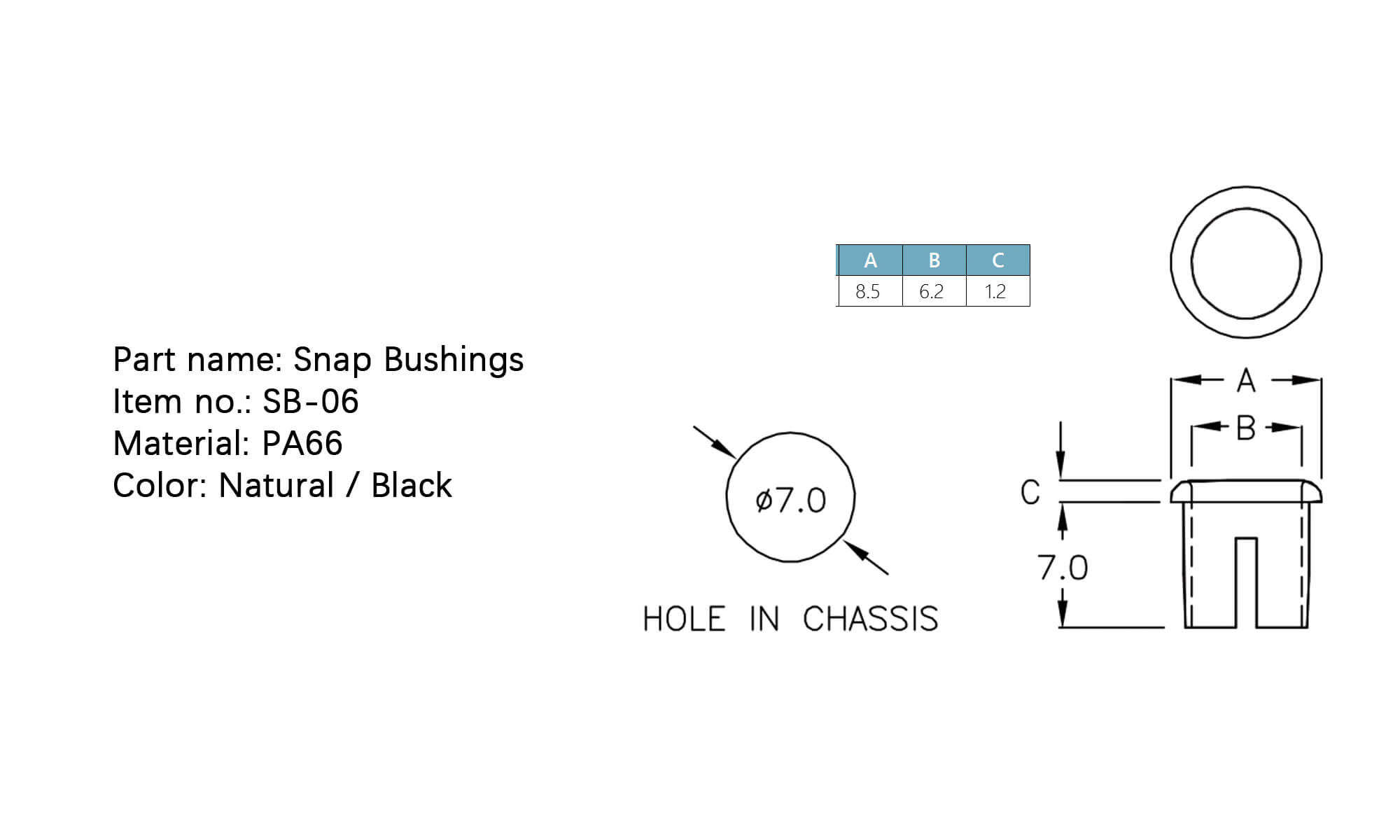 Snap Bushings SB-06